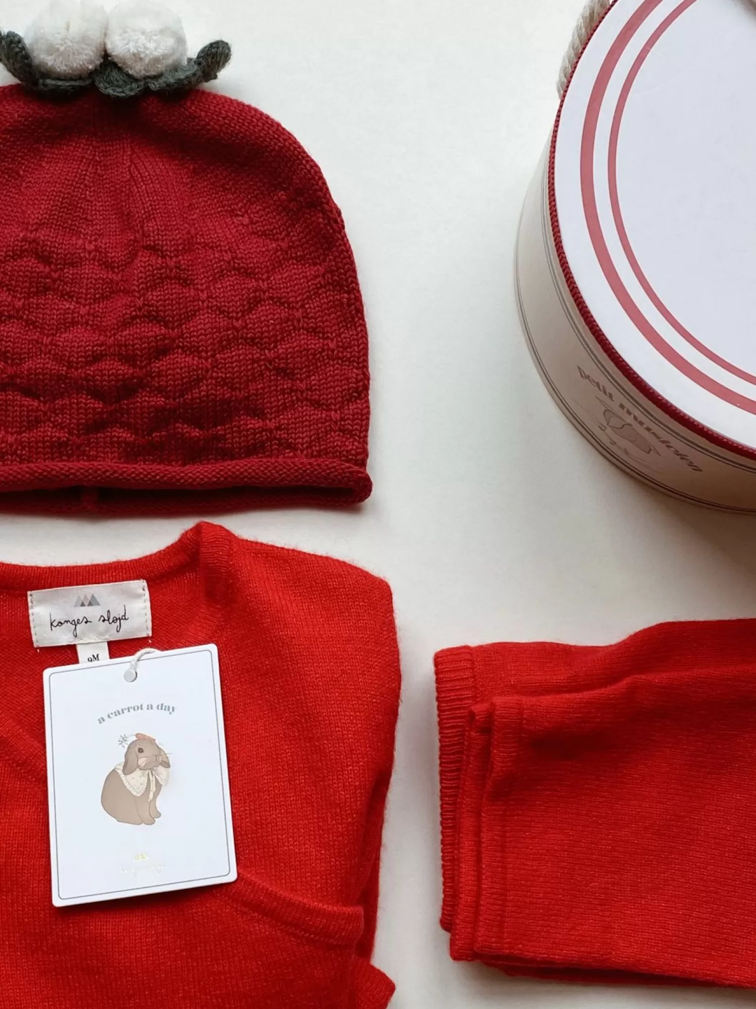 Hot Konges Sløjd Dio-Set Kasjmier - Ruby Red