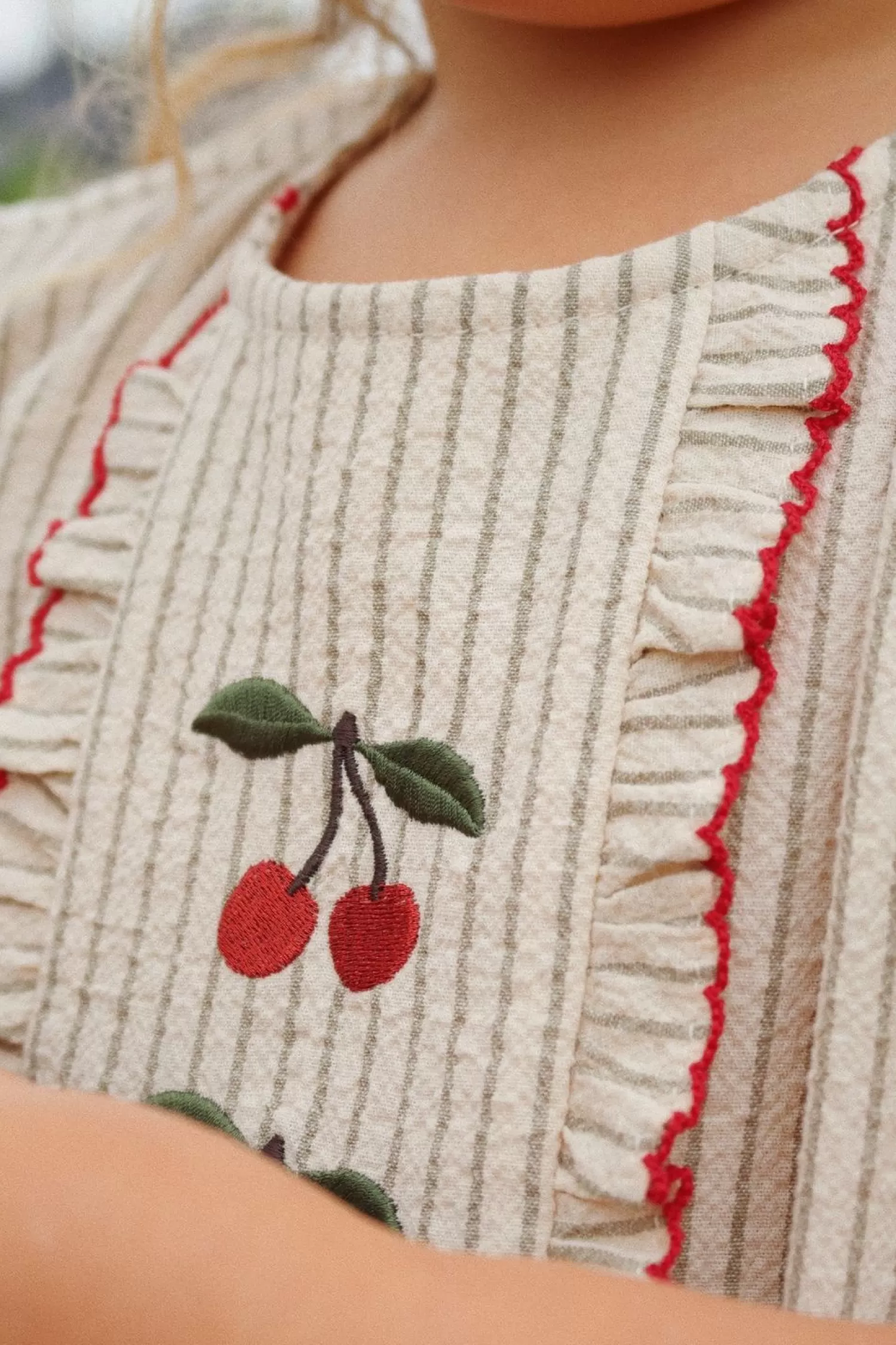 Cheap Konges Sløjd Ellie-Top Met Ruches - Tea Stripe