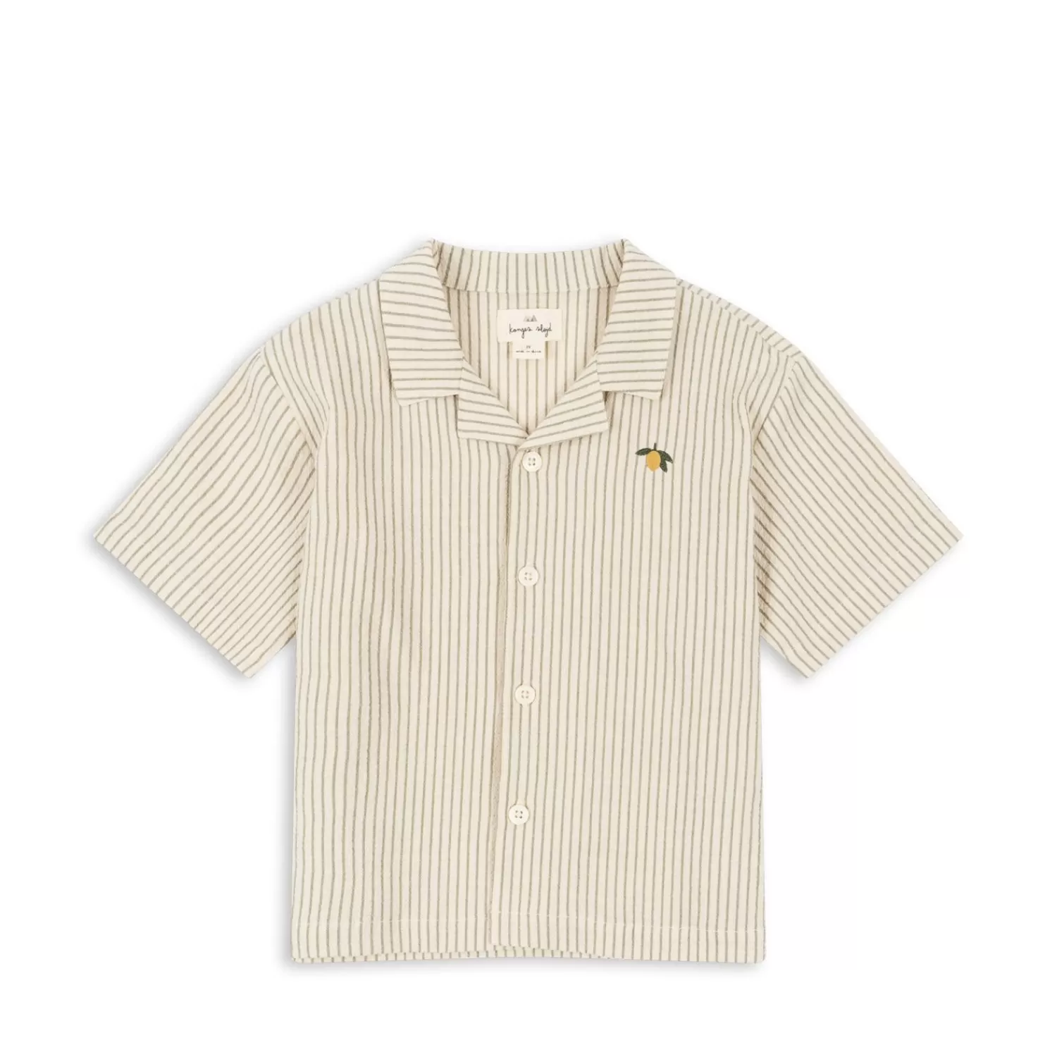 New Konges Sløjd Elliot-Shirt Met Korte Mouwen - Tea Stripe