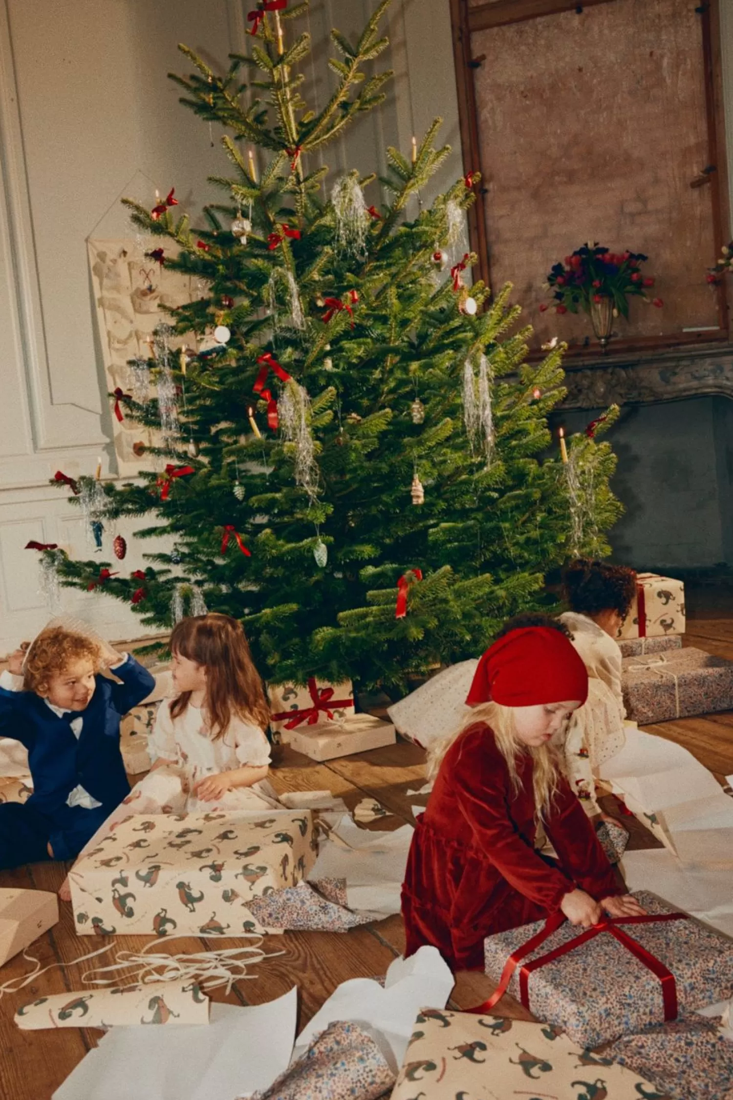 Flash Sale Konges Sløjd Gebreide Kerstmuts - Christmas Red