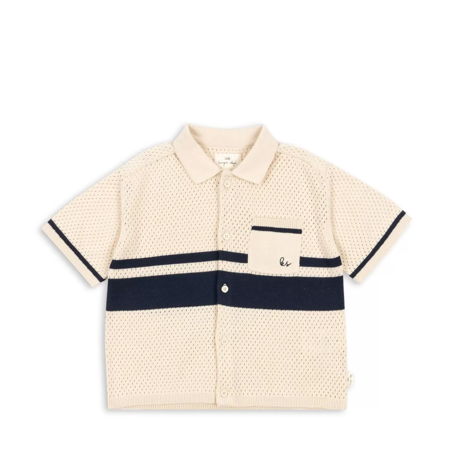Flash Sale Konges Sløjd Hai Gebreid Shirt - Blue Stripe