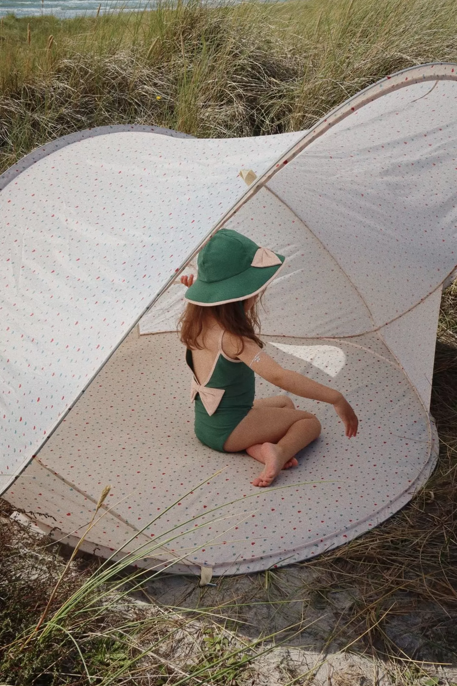 Best Sale Konges Sløjd Uv-Werende Strandtent Pop-Up Uv50+ - Multi Hearts