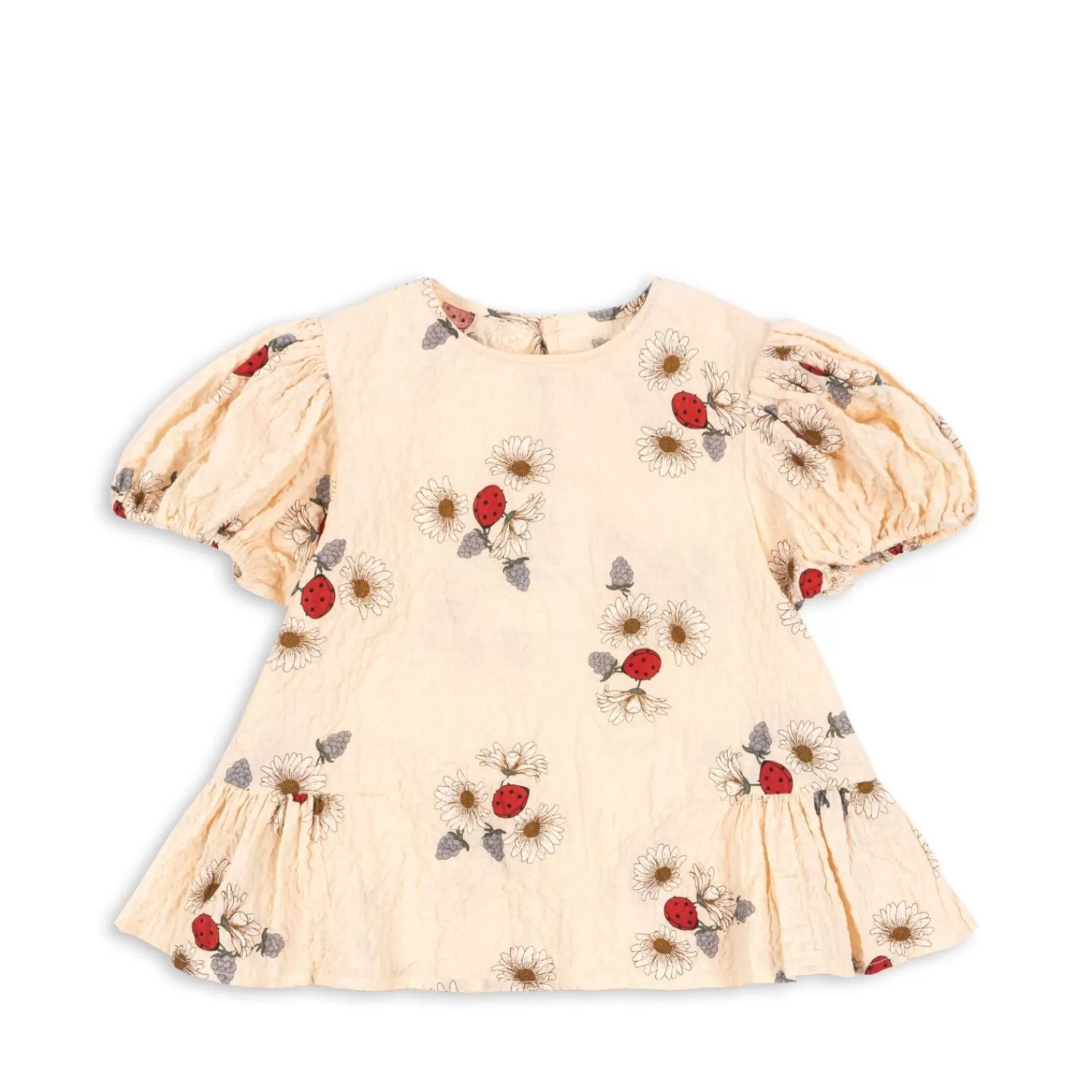 Shop Konges Sløjd Vida-Top Met Pofmouwen - Ladybug