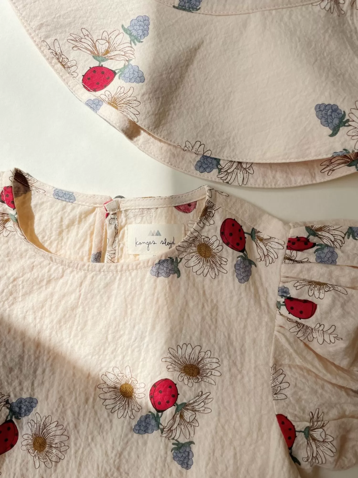Shop Konges Sløjd Vida-Top Met Pofmouwen - Ladybug